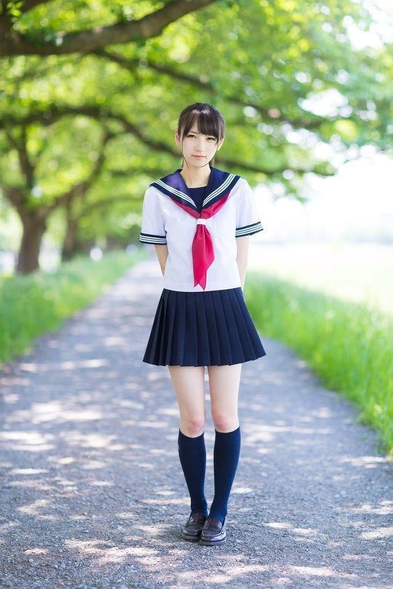 Trọn bộ ảnh nữ sinh du học Nhật mặc váy ngắn đẹp dễ thương Hình Gái Xinh